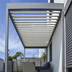 New Garden House Bioclimatic Price Motorized Roof Shade Pergola Aluminum Outdoor Pergola