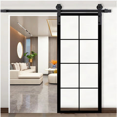 Sorento Pocket Door Frosted Glass Interior Closet Pocket Door With Black Steel Frame Steel Outdoor Pocket Door