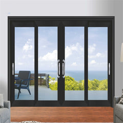 Doors Windows Sliding Modern Design Glass Restaurant Sliding Doors For High-End Villa Sliding Bathroom Entry Doors
