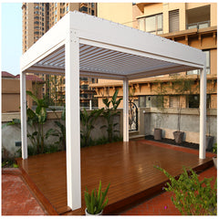 Customized High Quality Easy Assembly Garden Motorized Aluminum Terrace Roof Pergola