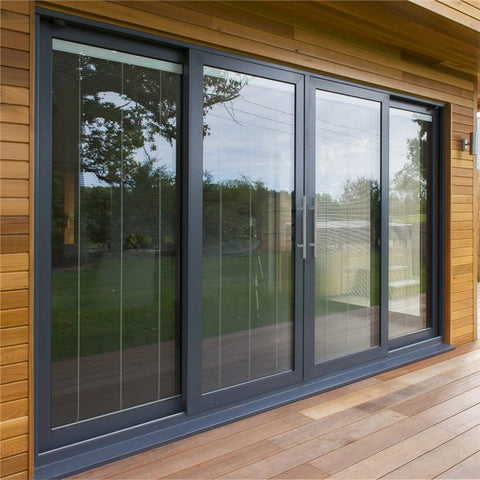 Aluminum Sliding Doors Prices 20% Discount Soundproof Triple Glaze Glass Doors Sliding For home Sliding Doors Exterior