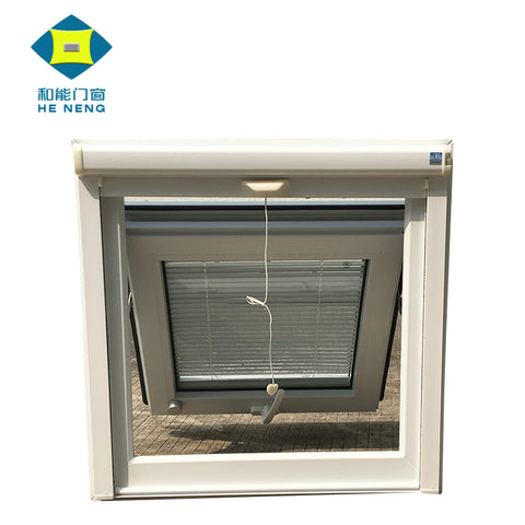 UPVC Double Glass Casement Window With Blinds Inside on China WDMA