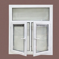 UPVC/ PVC casement window blind inside double glass window on China WDMA
