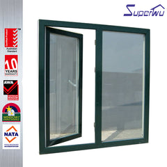 UPVC frame white color fixed glass window,casement window and doors on China WDMA