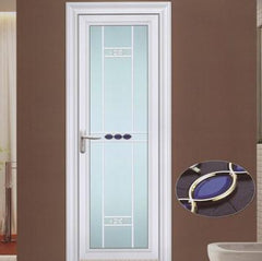 UPVC low price casement bathroom door waterproof security door glass french casement door on China WDMA