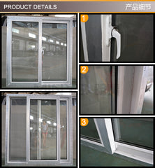 UPVC sliding windows with blinds between glass on China WDMA