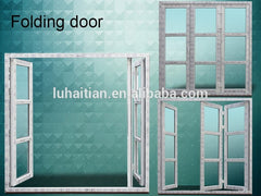 UPVC white frame five panels folding patio doors prices on China WDMA