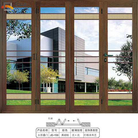 US certified and Australia certified aluminium bi folding patio doors on China WDMA