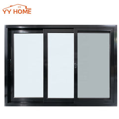 USA Canada Used Double Tempered Glass Aluminum Sliding Slider Windows with Fiberglass Stainless Screen for houses on China WDMA