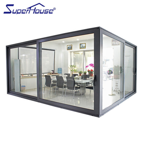 USA Canada standard high quality thermal break commercial heavy duty aluminum lift sliding door on China WDMA