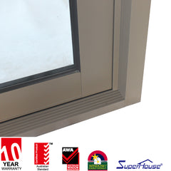 USA Florida Hurricane Impact Doors Windows Airtight Aluminum Interior Casement Glass Doors on China WDMA