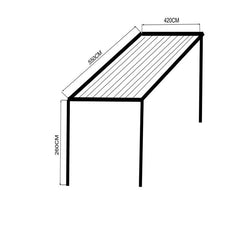 Ready Product 3X3M Garden Aluminum Waterproof Pergola OEM ODM Factory Pergola