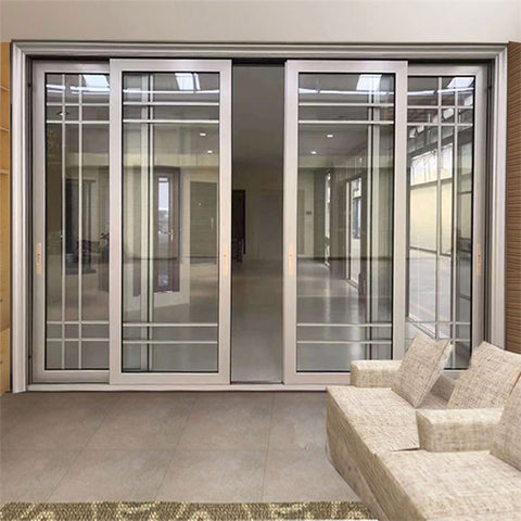 Bamboo Sliding Door Certified Products New Design Double Glass Automatic Sliding Glass Door And Standard Sliding Glass Door Size