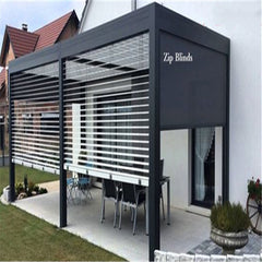 Modern House Design Sun Shade Louvers Roof Waterproof Outdoor Pergola Aluminum