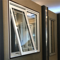 Instahut 1X2M Window Door Awning-Brown  Modern Design Casement Awning Window Aluminum Hung  Design Awning Window
