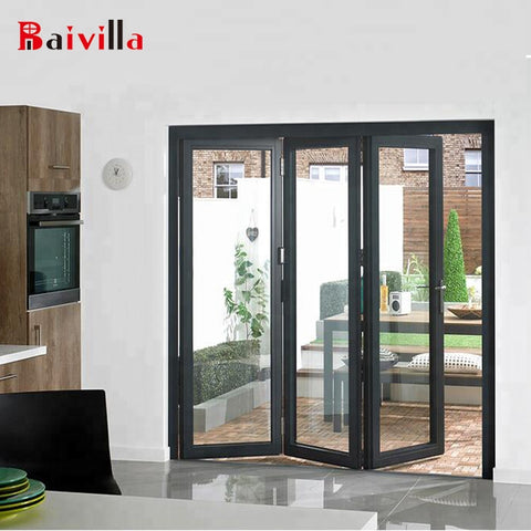 Unobstructed View External Aluminum Glazed Bifold Door on China WDMA