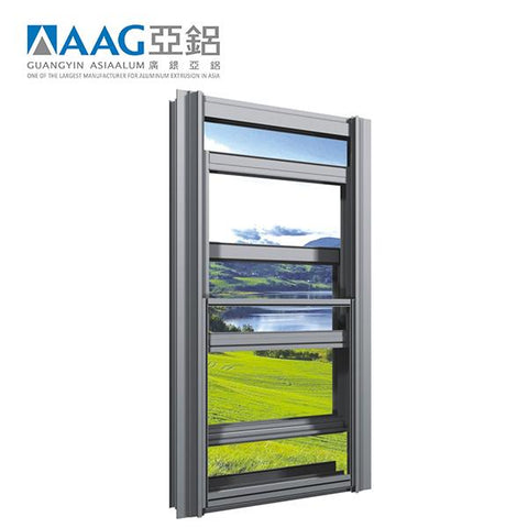 Vertical Aluminium sliding window Single hung windows For Sale on China WDMA