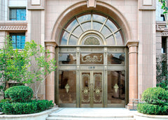 Villa Commercial Exterior Glass Garden Door,Front Security Entrance Copper Gate Door on China WDMA