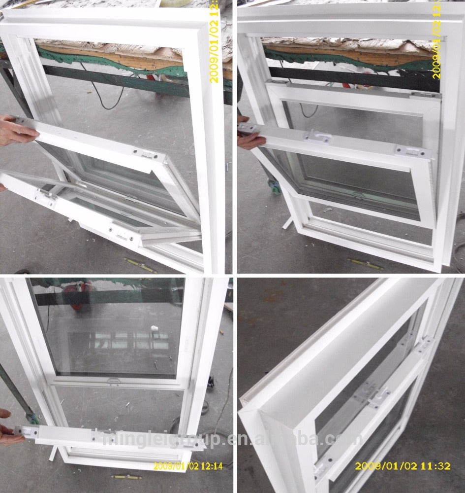 Vinyl double hung window, pvc plastic double glazed window – CHINA WDMA