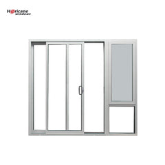 White Aluminum Sliding Door With Awning Window on China WDMA
