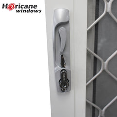 White Aluminum Sliding Door With security protection net on China WDMA