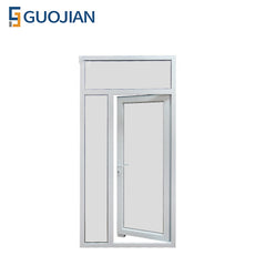 White Color Double Casement Sash Opening French PVC Door on China WDMA