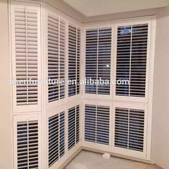 White Decorative Plastic Shutters and House Dining Room Wood Louver Window Shutter on China WDMA