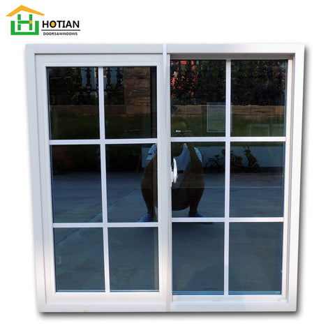White color PVC frame impact low e glass windows sliding window grills design pictures on China WDMA