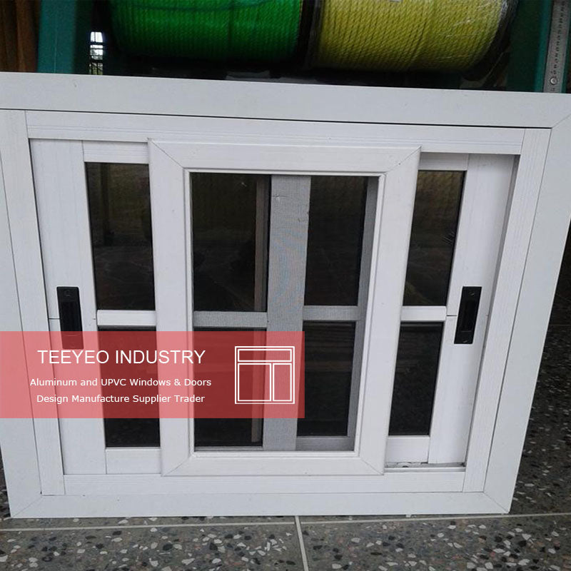 White custom size sliding windows cost single glazed with burglar proo ...