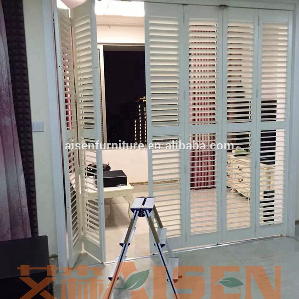 Wholesale cheap price China custom outdoor indoor interior exterior french door window blinds plantation shutters on China WDMA