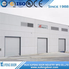 Wide Industrial French Sectional Door With Finger Protection on China WDMA