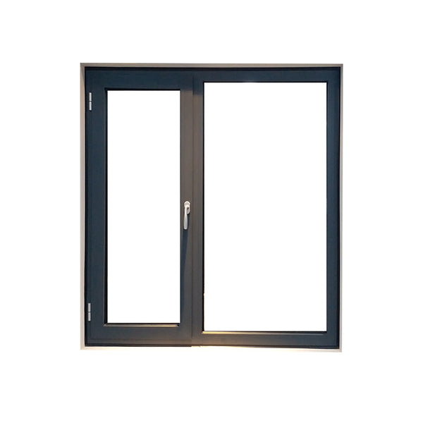 Window winder casement aluminum steel frame black casement window with tint glass on China WDMA