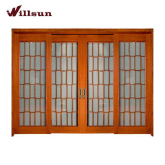 Wood Frame 4 Panel Sliding Glass Patio Doors Sliding Interior French Doors Best French Patio Doors on China WDMA