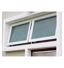 Wood Grain Aluminum Frame Aluminium Awning Window with Frosted Glass Awning Glass Louver Windows on China WDMA