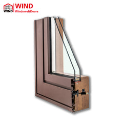 Wood double glazed best soundproof burglar proof window supplier on China WDMA
