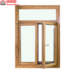 Wood double glazed best soundproof burglar proof window supplier on China WDMA