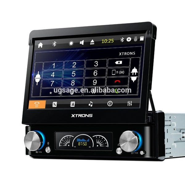XTRONS 1 din car music player, 7 inch lcd monitor with av input, single din dvd player with gps on China WDMA