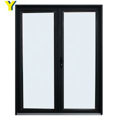 YY Australian standard Aluminum door exterior and storm security door with Laminated glass french door on China WDMA