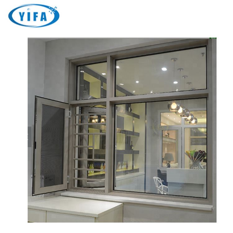 YY Home arch window french casement glass windows with aluminum frame ...