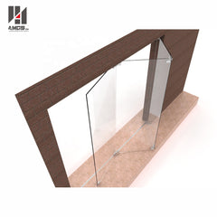 ZDM100 series interior frameless sliding folding glass patio door on China WDMA