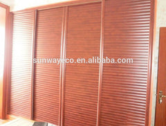 aluminium frame track sliding door made of wood plastic composites on China WDMA