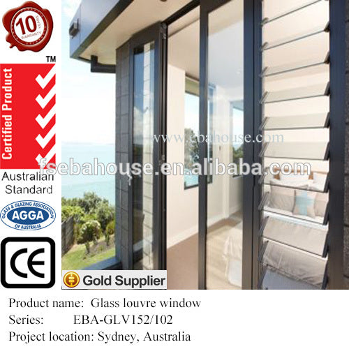 aluminium glass louvre windows AS1288 AS2208 AS2047 Breezway Altair louvre vertical jalousie window on China WDMA