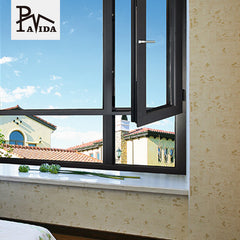 aluminum casement window brown Color aluminum window sliding aluminum thermal break window for bedroom balcony on China WDMA