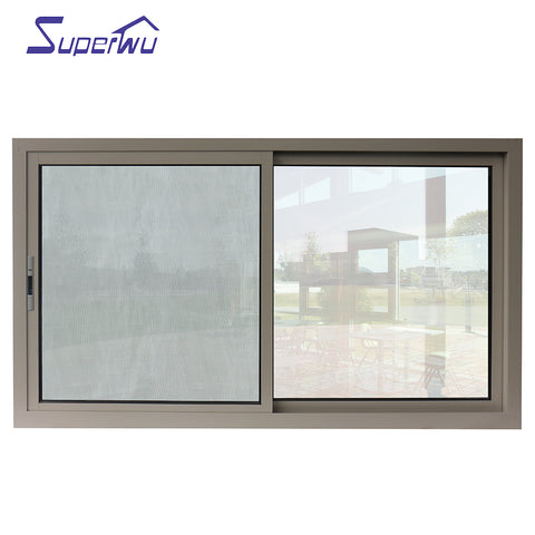 aluminum frame 3 panel french window with double glass on China WDMA