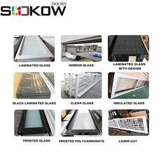 aluminum frame glass panel insulated frosted glass panel garage door cost on China WDMA