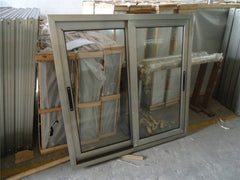 aluminum frame is champagne color windows sliding glass window on China WDMA