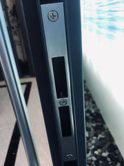 aluminum profile sliding doors apartment balcony composite double tempered glass storm double triple rail slid door on China WDMA