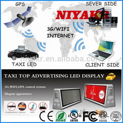 android windows mac ios taxi roof led advertising screen on China WDMA