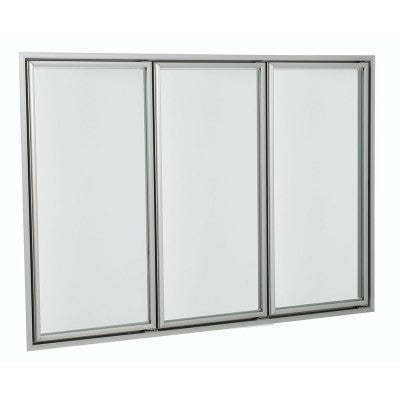 anti-fog electrical heated freezer Glass Door Double/Triple tempered glazing low-e aluminum frame on China WDMA