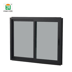 bedroom aluminium and sound proof glass horizontal sliding windows customized two track small aluminum alum sliding windows on China WDMA